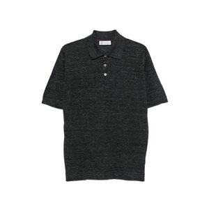 Brunello Cucinelli Men Linen And Cotton Knit Polo